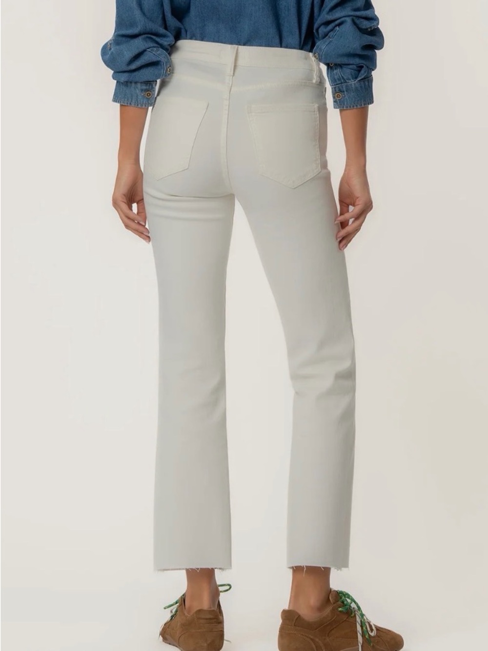 Kut from the Kloth Off-White Kelsey Ankle Flare Jeans - Picture 2 of 6